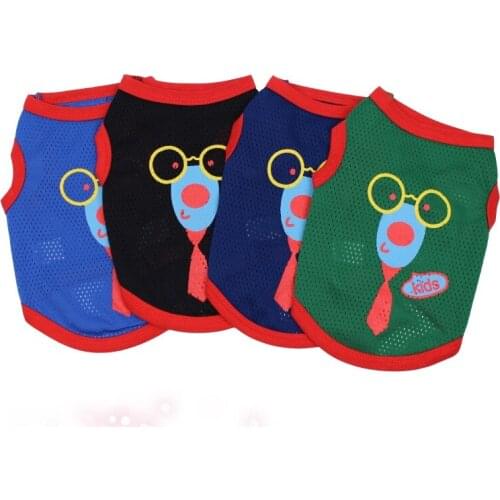 Breathable Dog Clothes Spring Summer Dog Vest Down Jacket Puppy Small Dog T-Shirt French Bulldog Yorkshire Chihuahua Dog T-shirt