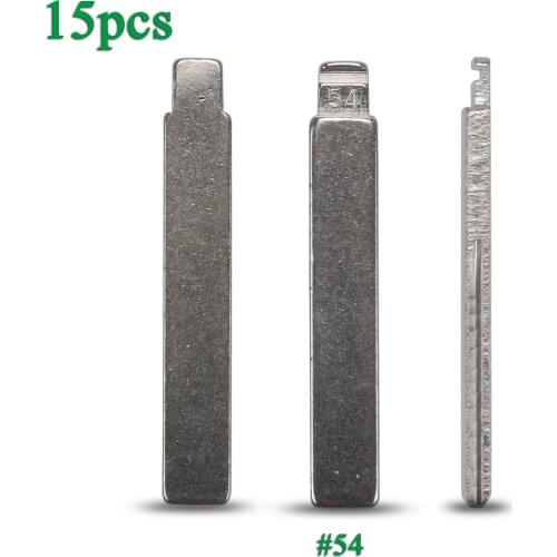 Bilchave 15pcs HCA/HU83 Flip Folding Car Key Blade Fob For Citroen Peugeot Modified Car Key Blank #54 With Groove