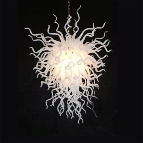 Chinese LED Murano Glass Chandelier Customized Colored Hand Blown Murano Glass Ceiling Lights Designer