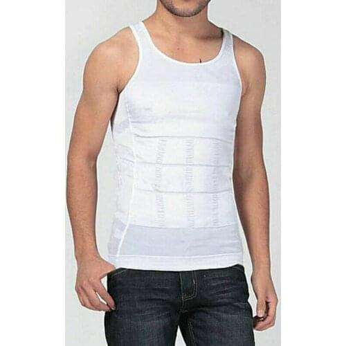 New Vest For Man Slimming Underwear Corset Solid Sleeveless Waist Bodysuit Black White Men Four Season Tank Vest High Quality