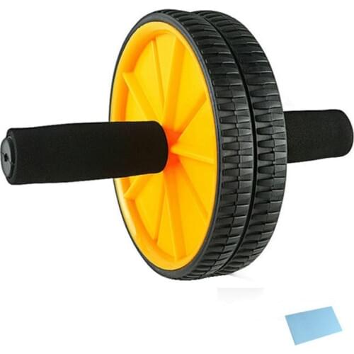Indoor Small Fitness Equipment Classic AB Double Wheel Giant Wheel Abdominal Abdomen Round Belly Wheel Plastic Waist Ab Rollers