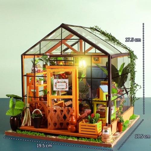 Wooden Dollhouse Kits 3D DIY Miniature Doll House Furniture Toys For Children Birthday Gifts Best Collection Miniature Baby Girl