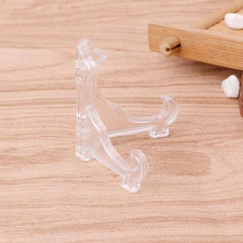 42mm Plastic Display Stand Easel Coin Medal Token Badge Holder Collection Shelf Drop Shipping