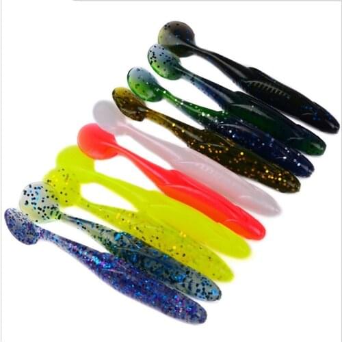 1Pcs 6g 11cm Pesca Artificial Soft Lure Japan Shad Worm Swimbaits Jig Head Fly Fishing Silicon Rubber Fish YA37