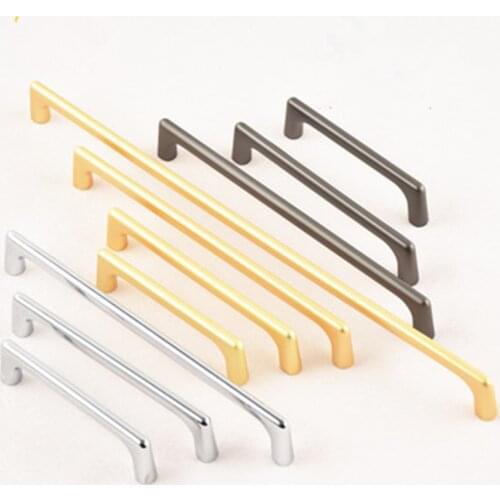 320mm modern simple fashion chrome matter gold kitchen cabinet wardrobe door handle 128mm 160mm gun black drawer cupboard pulls