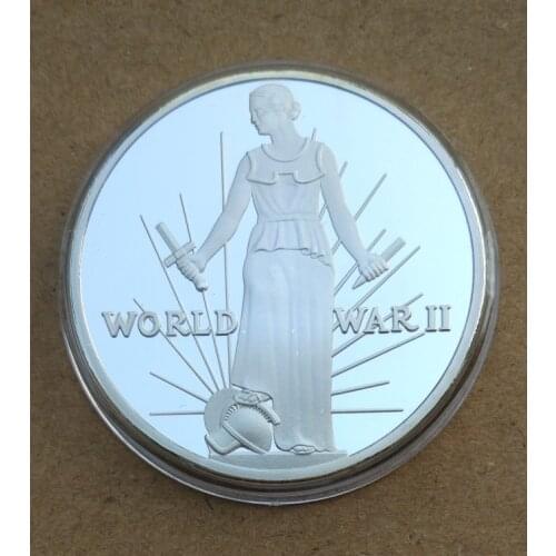 Silver plated goddess of victory Commemorative Coin Badge Medal Souvenir Party Arts Gifts Souvenir