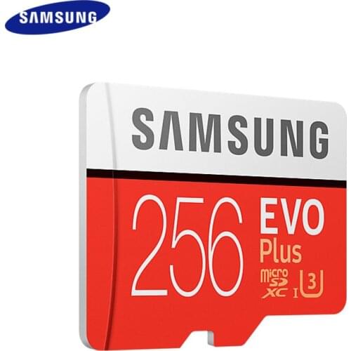 100% Original Samsung Memory Card Up tp 100 MB/S 64GB 128GB Class 10 Microsd U3 TF Card UHS-I 256GB EVO PLUS Microsd Flash Card