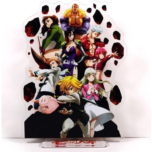 The Seven Deadly Sins Meliodas Liones Hawk Ban Diane King GM acrylic stand figure model plate holder cake topper anime