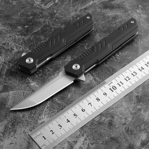 Folding Multi Functional Folding Knife D2 Blade G10 Handle Outdoor Camping Hunting Cutting EDC Pocket Tool