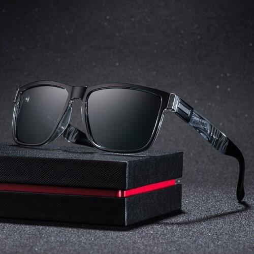2021 Retro Polarized Fashion Sunglasses Men Women Brand Designer Square Frame Driving Mirror Sun Glasses UV400