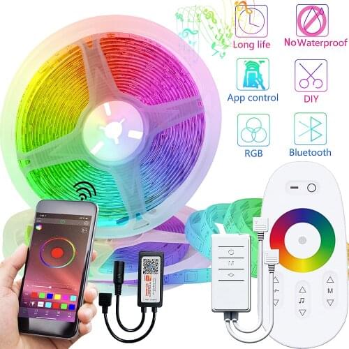 Led Strip Lights Verlichting Wifi Smart Controller Rgb 5050 Woondecoratie Flexibele Intelligente Bluetooth Afstandsbediening