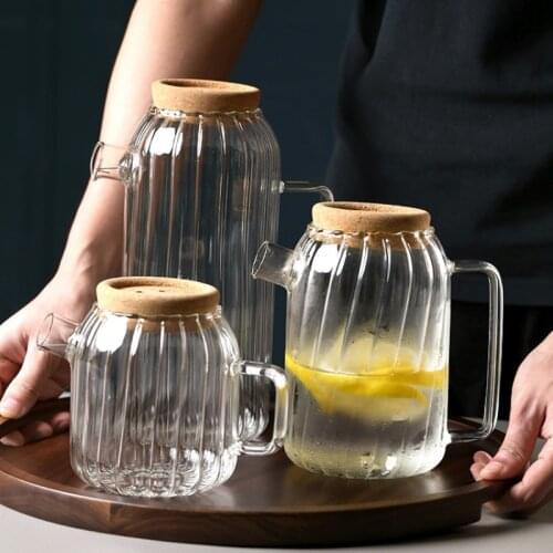 Heat-resistant glass cold kettle cool white kettle living room water cup set kettle large-capacity household kettle cooler