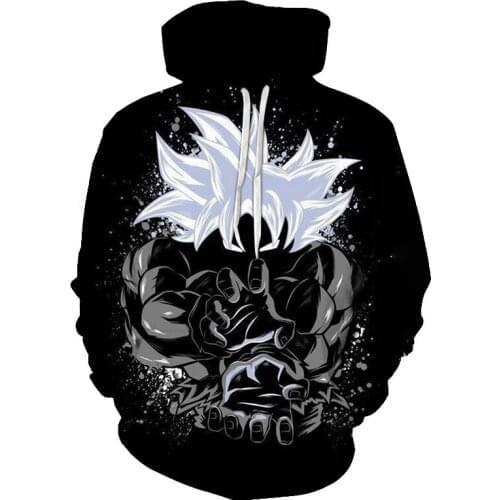 Autumn and winter new style 3D hoodie, animation movie characters, 3D printing, sports fashion boy streetwear pullover top