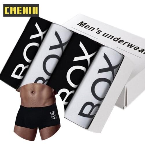 4Pcs Mens Underpants Cotton Mans Underwear Boxer Shorts Breathable Mens Boxershorts Underware Boxers Freegun Male Underwear