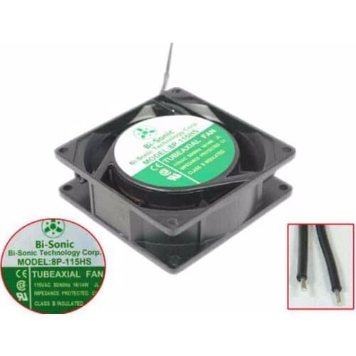 Bi-Sonic 8P-115HS Server Cooling Fan AC 115V 60Hz 80x80x25mm
