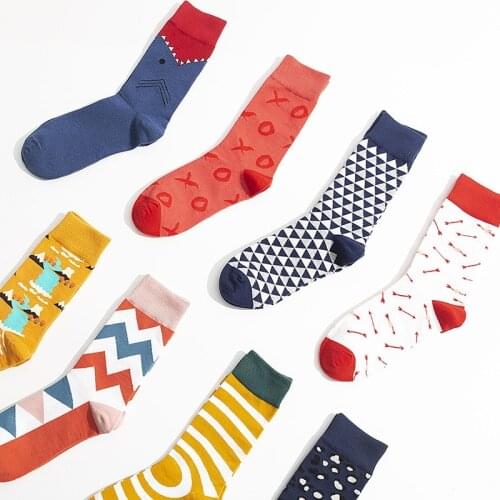Hip hop funny streetwear cotton women socks calcetines mujer harajuku striped skateboard sock meias esportivas calcetas sokken
