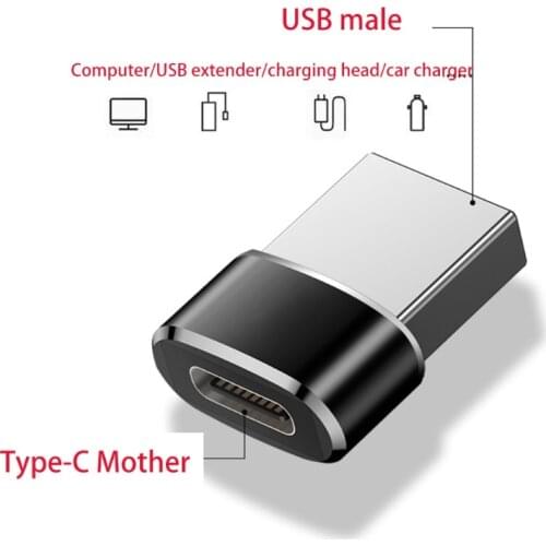 2 PACK USB C 3.1 Type C Female to USB 3.0 Type A Male Port Converter Adapter ABCD