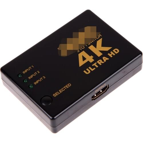 4K*2K 3 input to 1 output HDMI-compatible switcher HDMI-compatible Hub Splitter TV Switcher Ultra HD for HDTV PC for PS3/Xbox360
