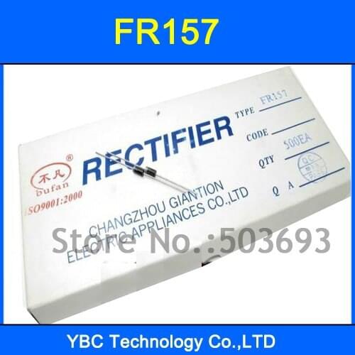 500pcs/lot FR157 Fast Recovery Diode