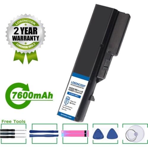 7600mAh L09M6Y02 L10M6F21 L09S6Y02 L09L6Y02 Battery for Lenovo G460 G465 G470 G475 G560 G565 G570 G575 G770 Z460 V370 V470 Z460