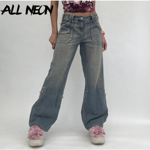 Широкие джинсы ALLNeon China At AliExpress