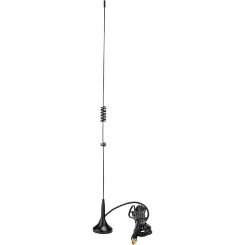 Car SMA Male Magnet Base Antenna UHF VHF Dual Band Stable Signal Antennas For Yaesu VX-2R VX-3R VX-6R Walkie Talkie