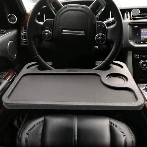 Car Steering Wheel Seat Tray for Writing Laptop Dining Food Drink Work Auto Steering Wheel Desk Hook On Steering Wheel Tray