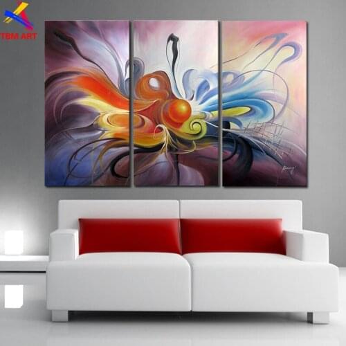 Free Shipping Directly From Artist 30*80CMX3P Handmade Oil Painting On Canvas Wall Art Gift JYJLV248