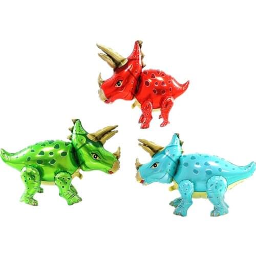 1pc Large 4D Walking Dinosaur Foil Balloons Boys Animal Balloons Children Dinosaur Birthday Party Jurassic World Decor Balloon