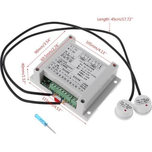 High And Low Liquid Level Intelligent Controller With 2 Non-contact Sensor Module Automatic Control Liquid Water Level Detection