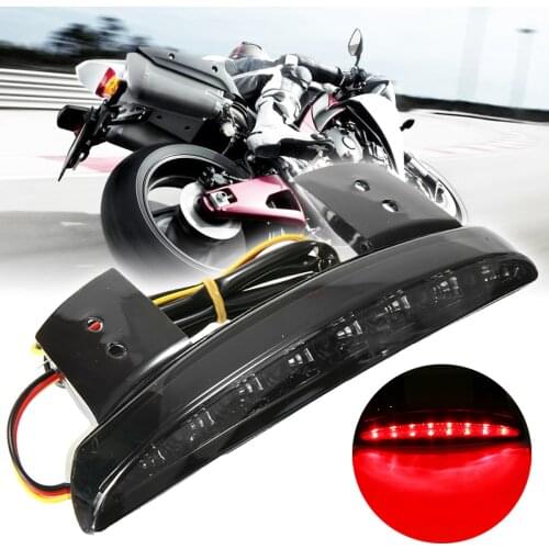 Smoke Chopped Fender Edge LED Tail Brake Light for H-arley D-avidson XL883N XL1200N XL1200V XL1200X 2008-2013