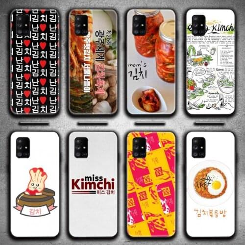 HOTCASHOP Korean cuisine kimchi Phone Case For Samsung Galaxy A21S A01 A11 A31 A81 A10 A20E A30 A40 A50 A70 A80 A71 A51