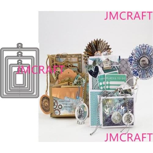 JMCRAFT 2021 New Different Shapes Of Cards #1 Metal Cutting Dies DIY Scrapbook Handmade Paper Craft Metal Steel Template Dies