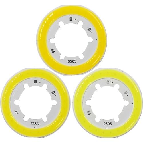 15V 5W Round COB Chip 43mm Ring LED Light for Spotlight Downlight Indoor Lighting Warm Day Cold White Circular COB LED Bulb Lamp