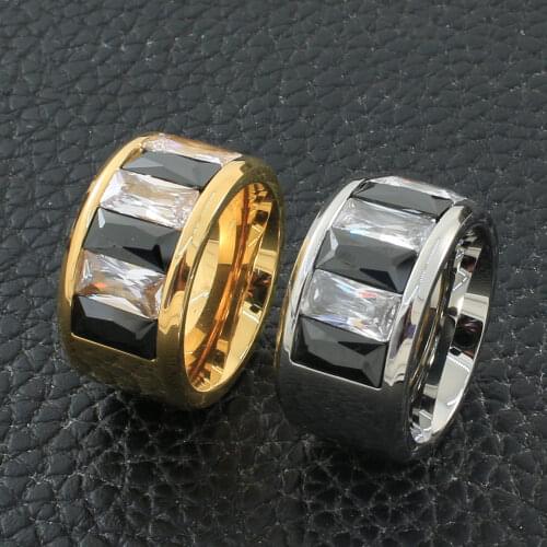 Stainless Steel Ring Jewelry Gold Color Wholesale For Women Fashion Gift Newest Bijoux Femmes Joyas Mujer Store RBJKCIBH