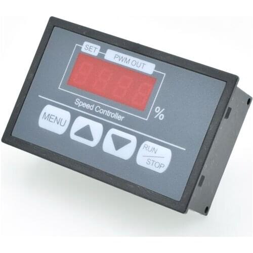 Key speed controller Digital display percentage tachometer DC motor slow start Slow stop controller 6V12V60
