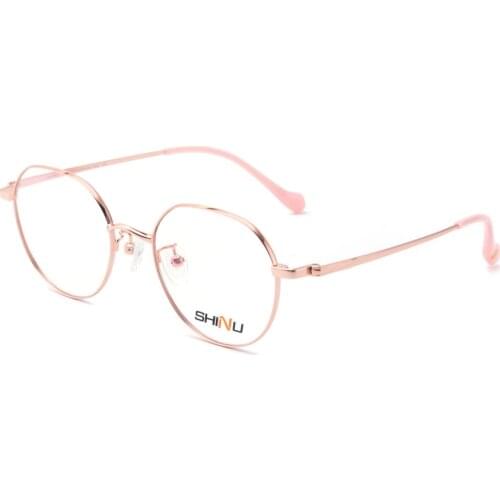 Pure Titanium Men Round Eyeglasses Frame Optical Frames Unisex Glasses Retro Eyeglasses Prescription Women myopia glasses men