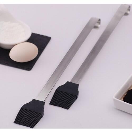 Kitchen High Temperature Oil Brush Stainless Steel Barbecue Brush Kitchen Accessories Baking Tools Gadgets GQ