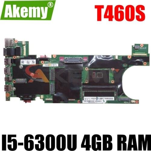Akemy For Lenovo Thinkpad T460S laptop motherboard i5-6300U 4G NM-A421 FRU 00JT935 100% Fully Tested
