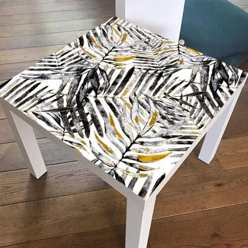 Tropical Leaves Table Wall Stickers Home Decor Waterproof Self Adhesive Table Cover For Cafe Restaurant Removable Contact Paper