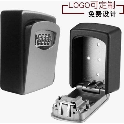 Wall-mounted password box key box password key storage box safe deposit box keypad door lock