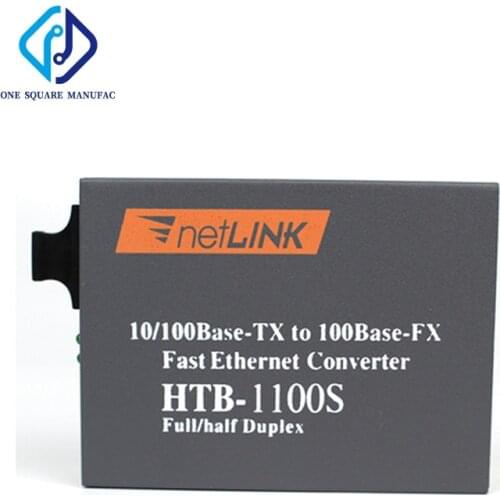 NetLINK HTB-1100S A/B Optical Media Converter 25KM SC Port RJ45 Adaptive 10/100Mbps Single-Mode Fiber WDM
