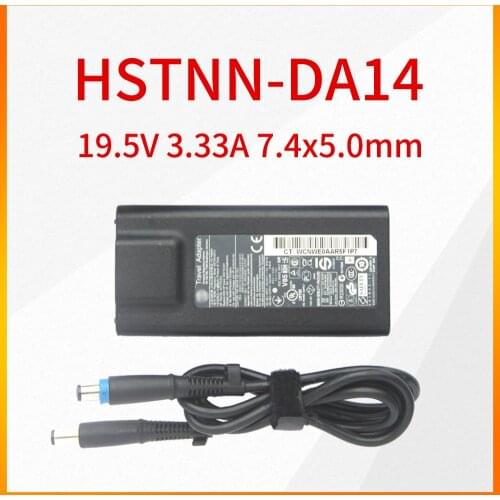 Original HSTNN-DA14 19.5V 3.33A 7.4x5.0mm Portable Power Adapter for HP HSTNN DA14