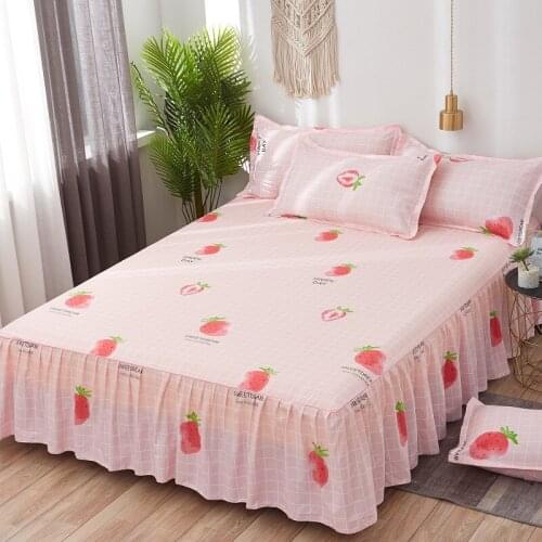 Bed Skirt Korean Bedspread Suite Single Bed Single Bed Hat Bedspread Colchas Para Cama