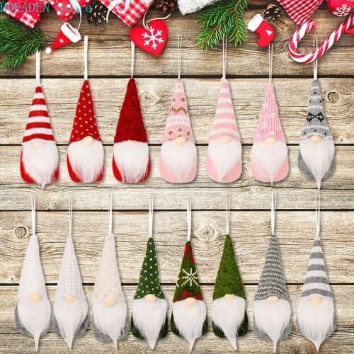 Christmas Faceless Gnome Santa Xmas Tree Hanging Ornament Doll Deco Home Pendant