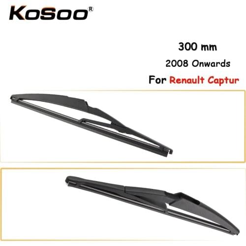 KOSOO Auto Rear Car Wiper Blade For Renault Captur,300 mm 2008 Onwards Rear Window Windshield Wiper Blades Arm,Car Accessories