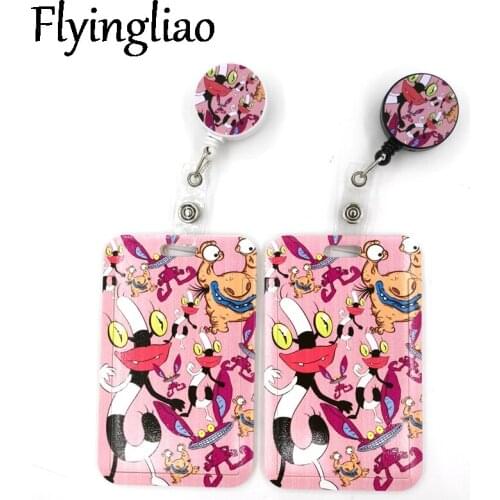Ohh Real Monsters Card Holder Women Men Business Lanyard Badge Card Case Women Card Cover Student Lanyard ID Name Card Holder