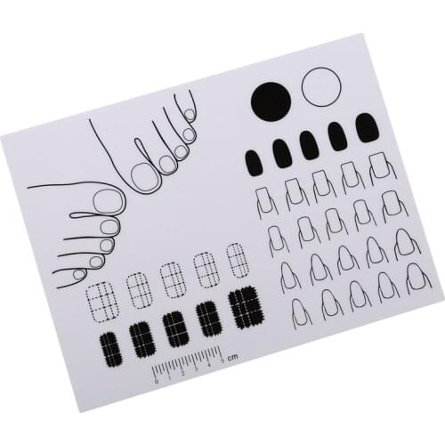 1PC Silicone Pad Portable Fingernails Mat Stamping Nail Practise Manicure Nail Art Tool