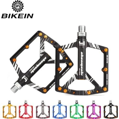 Ultralight Cycling Bicycle Aluminum Pedal MTB 7 Colors 4 Bearing Flat Pedals Platform Foot Pegs Mountain Bike Accessories