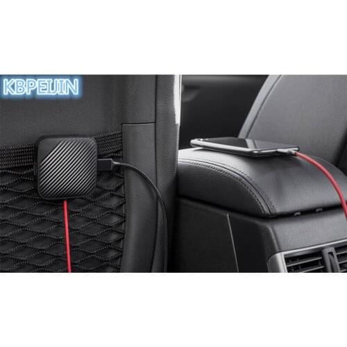 USB Car Front And Rear Seat Fast Adapter with Extension Cord Cable for Lada kalina granta samara priora niva largus accessories